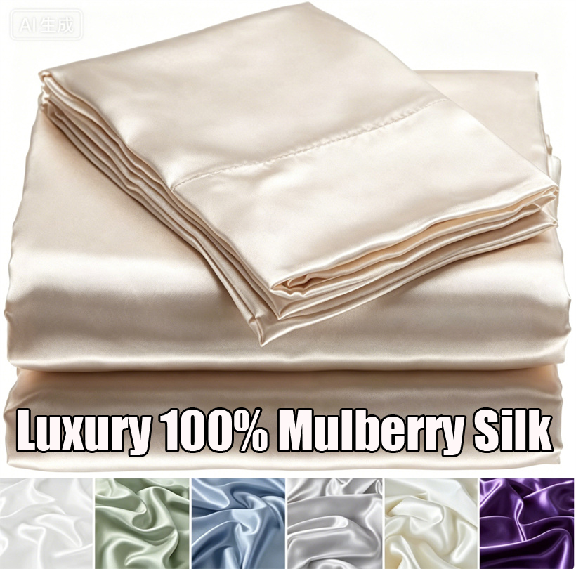 Luxury Skincare Set - Conjunto de Lençóis de Seda Mulberry
