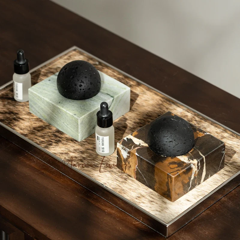 Luxury Skincare Oil - Difusor de pedra de lava preta
