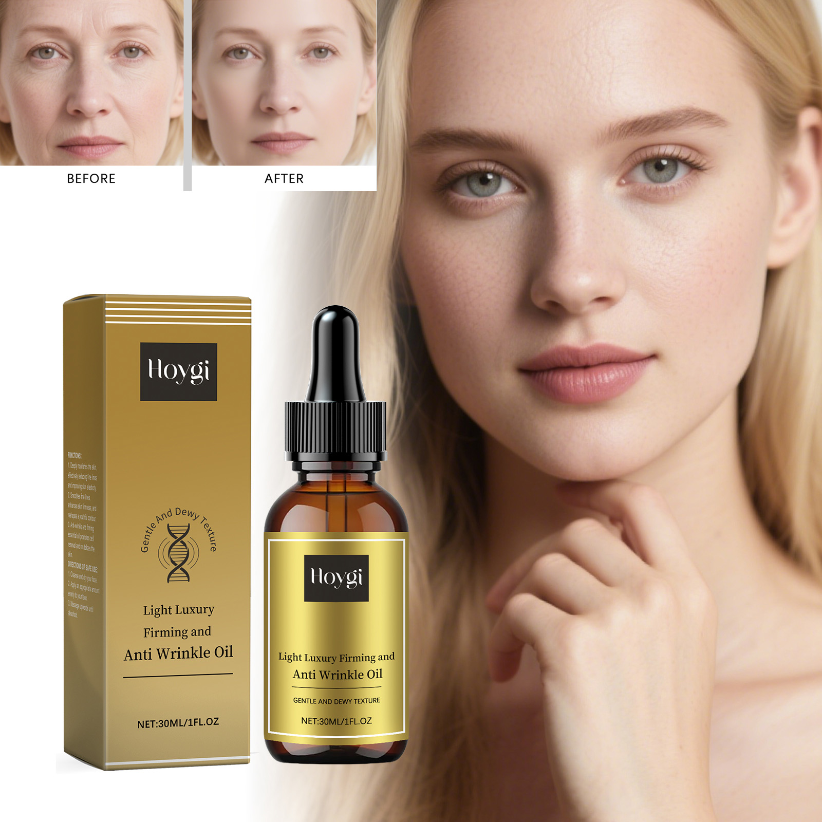 Luxury Skincare Oil - Rassodante cuidados faciais óleo levantamento anti