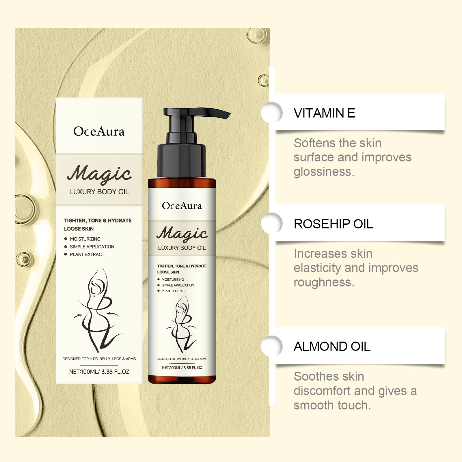 Óleo Corporal Luxuoso Magic Bo - Luxury Skincare Oil avaliação e preço