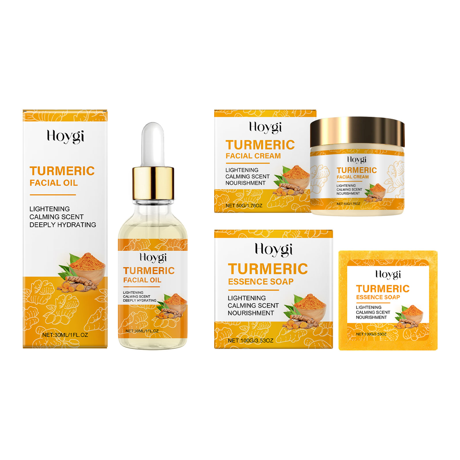 Cúrcuma óleo essencial facial  - Luxury Skincare Set avaliação e preço