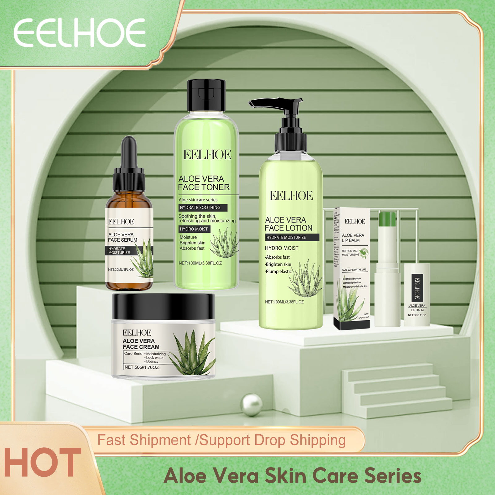 Eelhoe aloe vera série de cuid - Luxury Skincare Set avaliação e preço