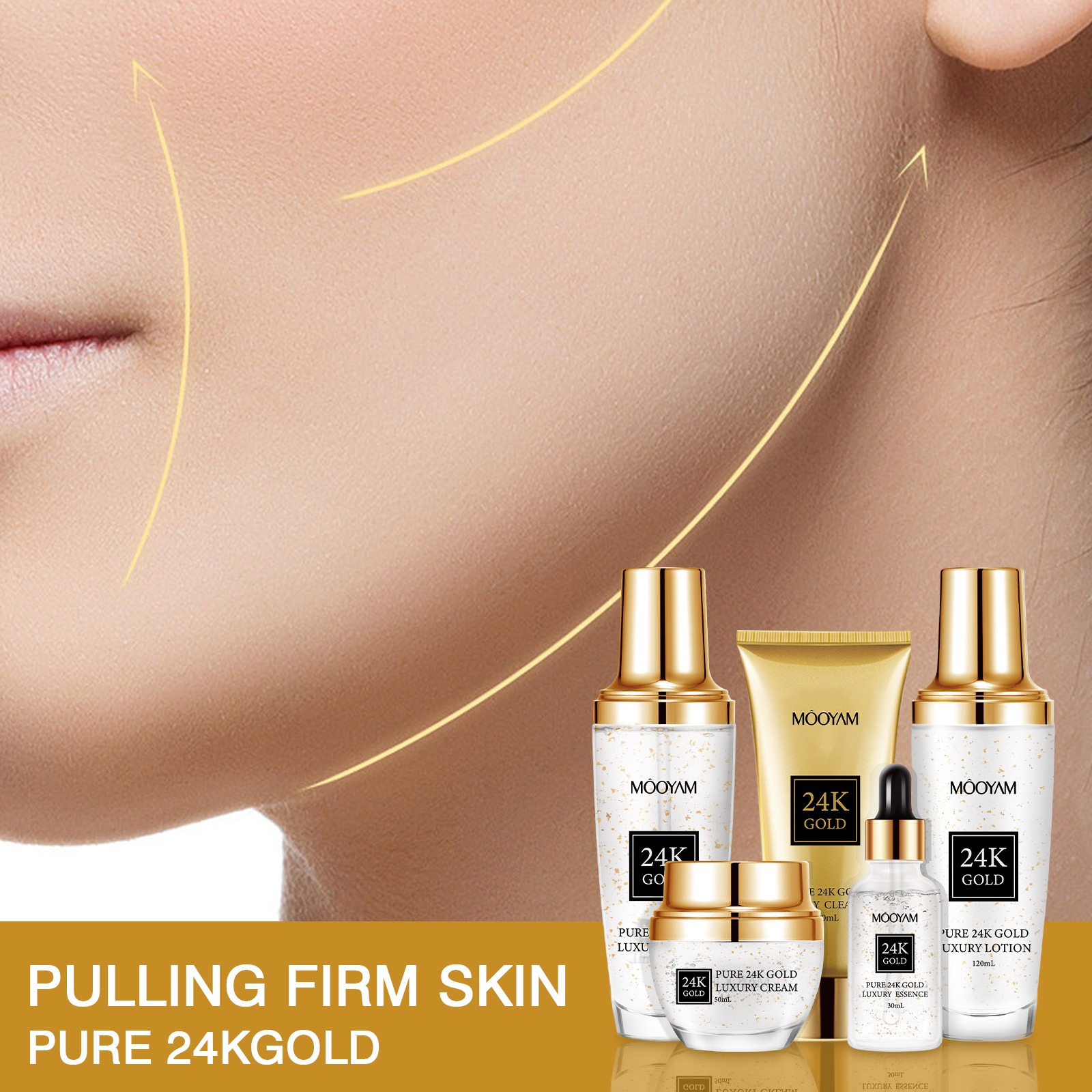 24k ouro luxo hidratante anti- - Luxury Skincare Set avaliação e preço