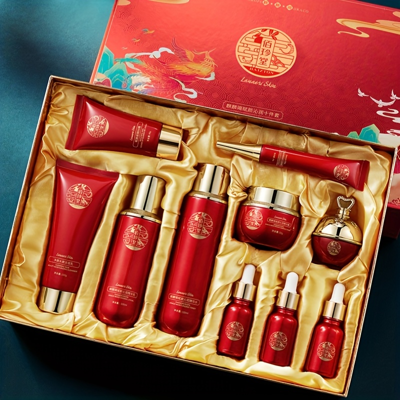 Conjunto de Dez Peças Qilin Ji - Luxury Skincare Set avaliação e preço