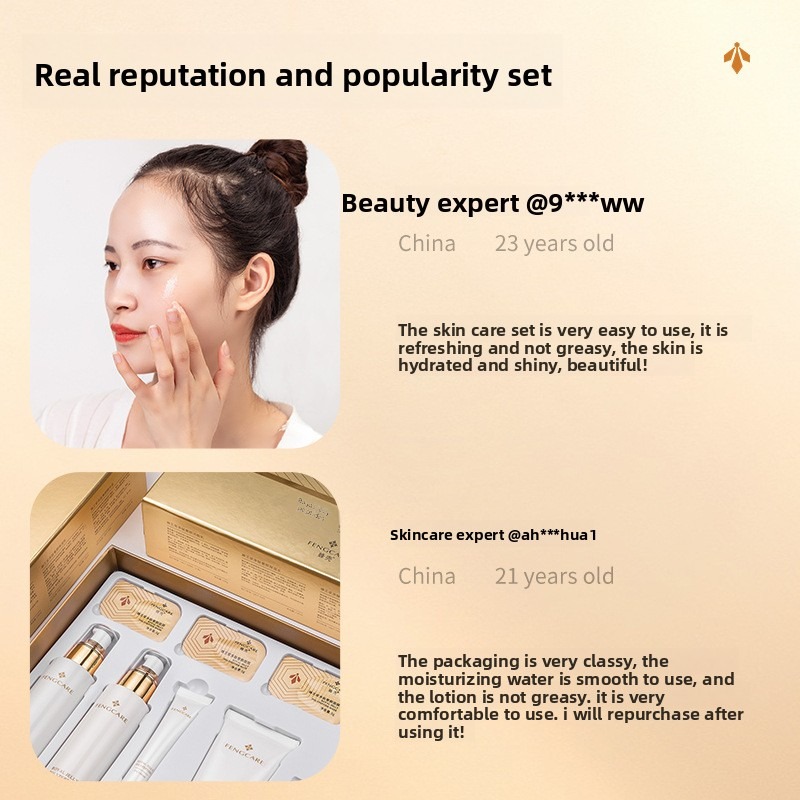 Conjunto hidratante e antirrug - Luxury Skincare Set avaliação e preço